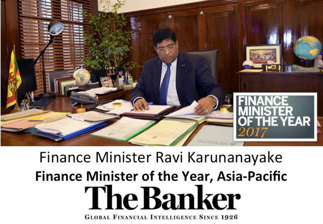 Ravi named Finance Minister of the Year, Asia-Pacific