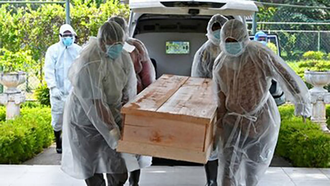 Sri Lanka reports another 121 coronavirus deaths