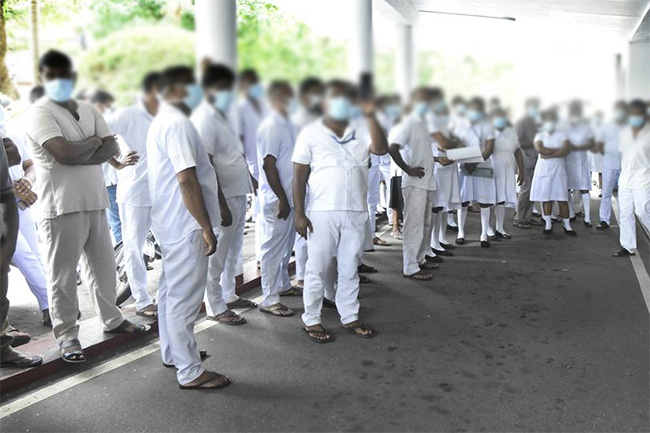 Health trade unions on token strike today