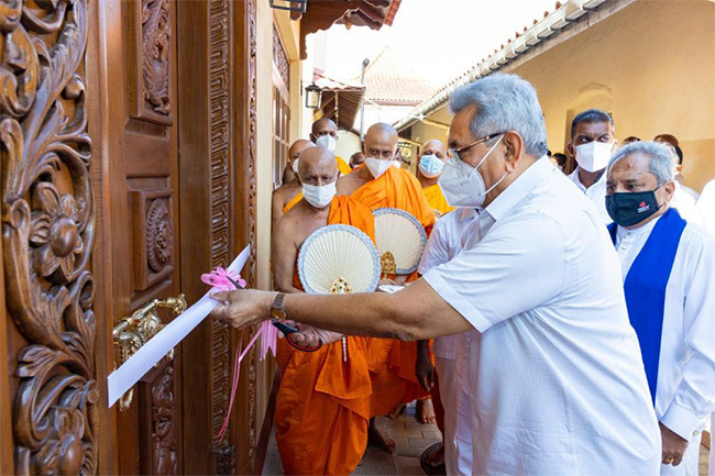 Newly-constructed ‘Mathgamuwa Temple’ vested with Maha Sangha