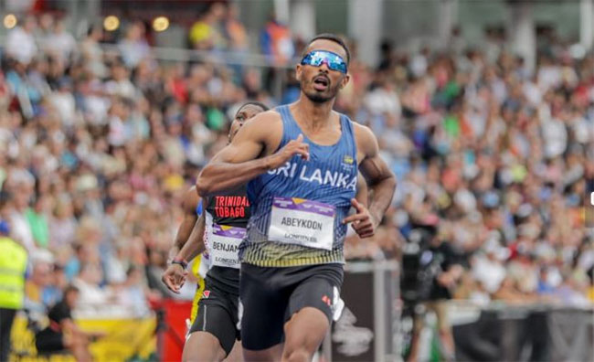 Yupun Abeykoon qualifies for men’s 100m final at CWG 2022