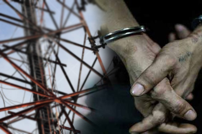 Five arrested for stealing batteries from cellphone towers