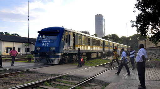 Kelani Valley railway track blocked due to fallen tree