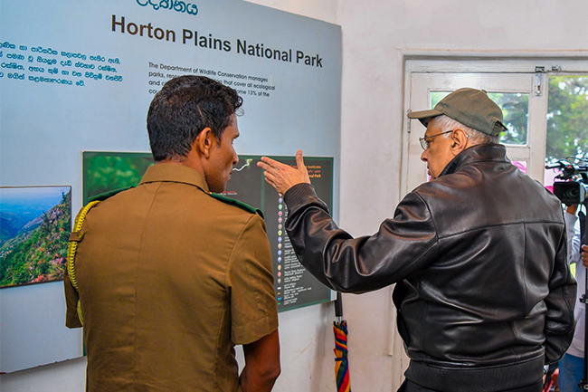 President reveals development plans for Horton Plains, focusing on high-end tourism