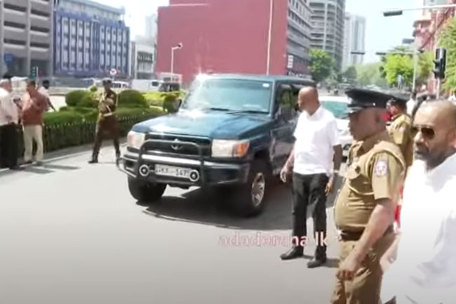 Ex-President Maithripala leaves CID after recording statement