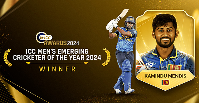 Kamindu Mendis crowned ICC Men’s Emerging Cricketer of the Year