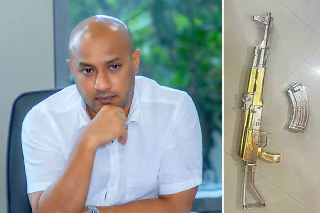 Duminda Dissanayake arrested over ‘gold-plated’ T-56 firearm