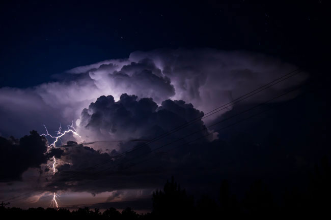 Advisory issued for severe lightning