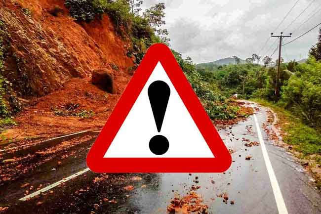 Landslide warnings issued for several districts extended
