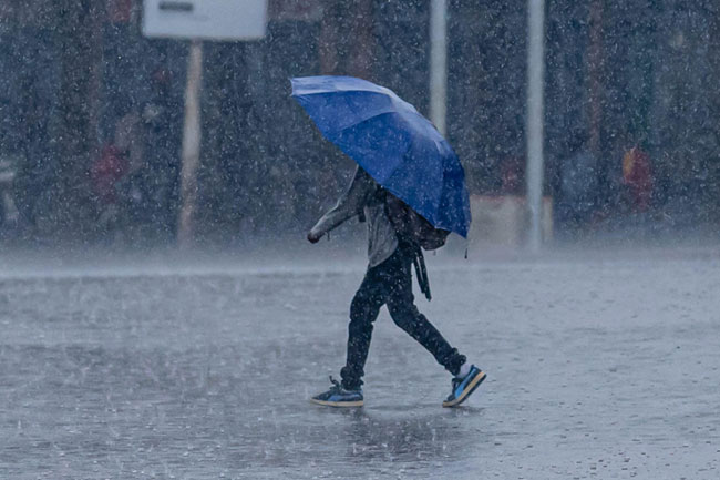 Heavy rainfall expected in parts of the island today