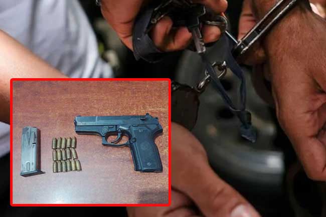 Two suspects linked to ‘‘Loku Pattie’’ arrested with pistol and drugs in Balapitiya