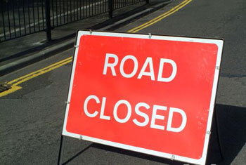 Road closed due to prison unrest