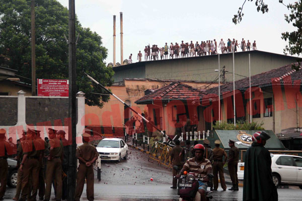 UPDATE: Gunfire heard within Welikada prison; 13 hospitalised